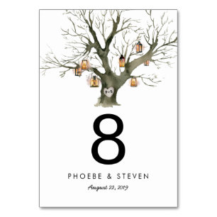 Rustikaler Eichenbaum Hochzeiten Single Tischnumme Tischnummer