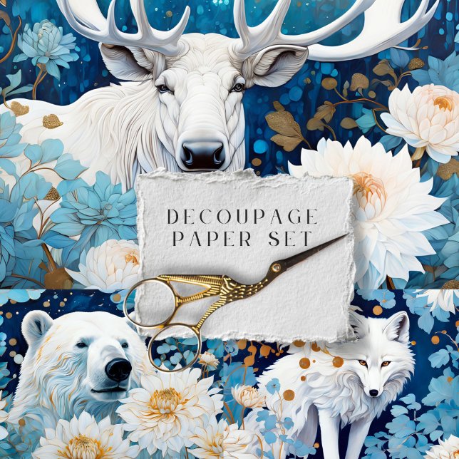 Rustikaler Elchfoxbär Geschenkpapier Set (Von Creator hochgeladen)