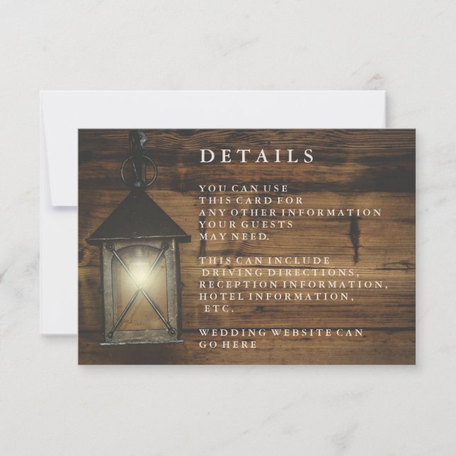 Rustikaler Empfang (Vorderseite)