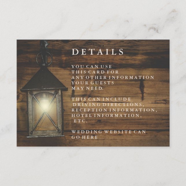 Rustikaler Empfang (Vorderseite)