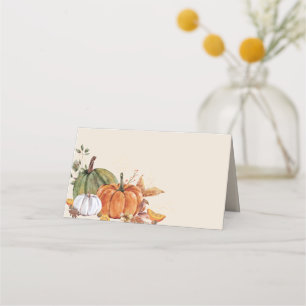 Rustikaler Erntedank Freundschaft Herbst Party Platzkarte