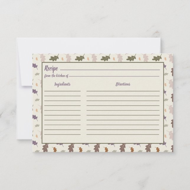 Rustikaler Erntedank Herbst Blätter Rezept (Vorderseite)