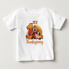 Rustikaler Erntedank Pumpkin Wasserfarben Herbst Baby T-shirt