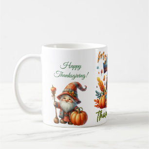 Rustikaler Erntedank Pumpkin Wasserfarben Herbst Kaffeetasse