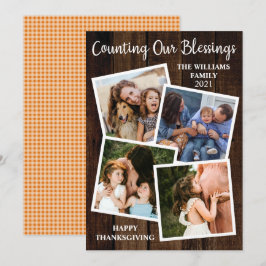 Rustikaler Erntedank zählt unser Segen 4 Foto Feiertagskarte