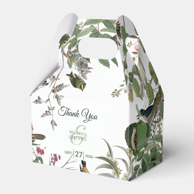 Rustikaler Eukalyptus Verlasse Vintage Hochzeit im Geschenkschachtel (Vorderseite)