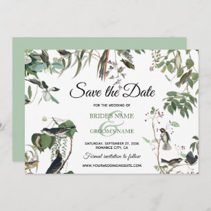 Rustikaler Eukalyptus Verlasse Vintage Hochzeit im Save The Date