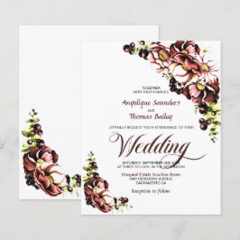 Rustikaler Fall Blumenzwiebeleinladung