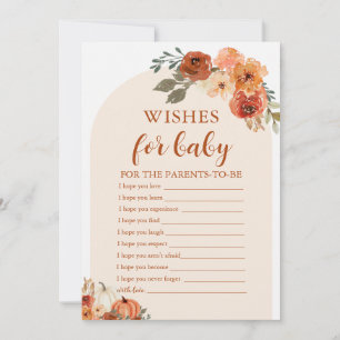 Rustikaler Fall Ein wenig Kürbis will Baby Game Einladung