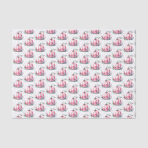 Rustikaler Fall Pink Pumpkin Seidenpapier