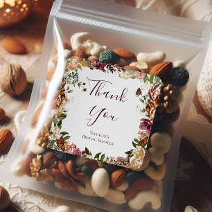 Rustikaler Fall Quadratischer Aufkleber