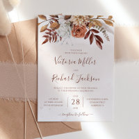 Rustikaler Fall Terracotta Florals Hochzeit