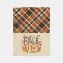 Rustikaler Fall Vibes Burnt Orange Kariert Print H