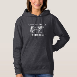 Rustikaler Familienname Bauernhof Milchkühe Hoodie