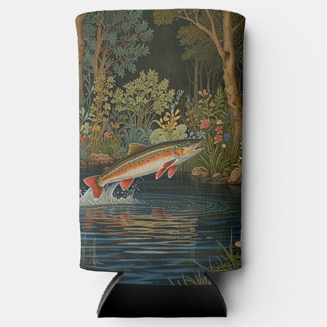 Rustikaler Fischfang Selters Dosenkühler (Vorderseite)