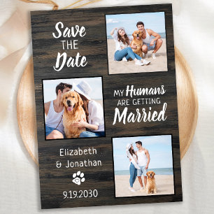 Rustikaler Foto für Hochzeitsreisende Save the Dat Date