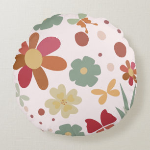 Rustikaler Garten Boho Stil Rundkissen Rundes Kissen