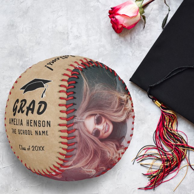 Rustikaler Glückwunsch Grad Graduierung Cap 2 Foto Baseball (Von Creator hochgeladen)