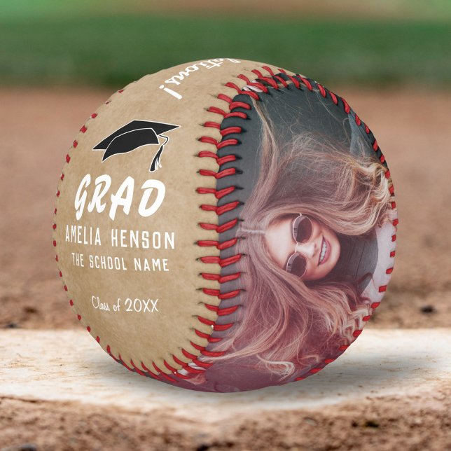 Rustikaler Glückwunsch Grad Graduierung Cap 2 Foto Baseball (Von Creator hochgeladen)