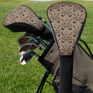 Rustikaler Golf Club Name Headcover