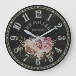 Rustikaler Grunge Antike Shabby Stil Große Uhr