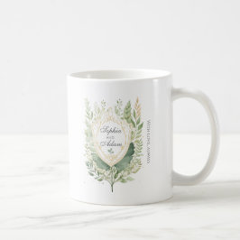 Rustikaler Grünschild Hochzeit individuell anpasse Kaffeetasse