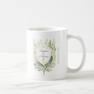 Rustikaler Grünschild Hochzeit individuell anpasse Kaffeetasse