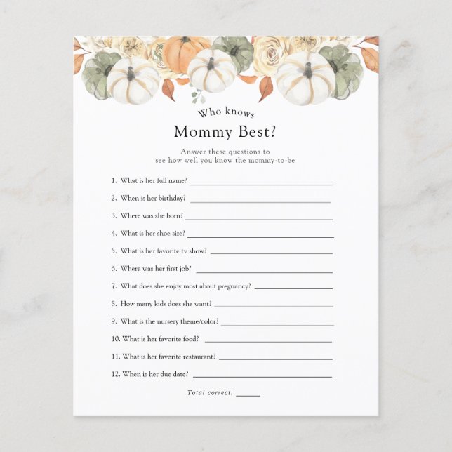 Rustikaler Herbst, der Mami am besten kennt (Vorderseite)