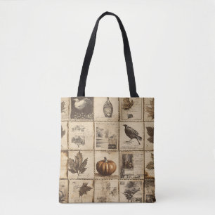 Rustikaler Herbst-Ephemerenkollage Warm Earthy (
