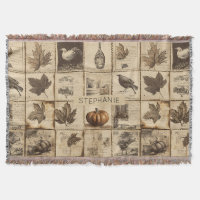 Rustikaler Herbst-Ephemerenkollage | Warm Earthy (