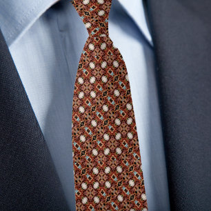 Rustikaler Herbst Kaleidoskop Muster Necktie Krawatte