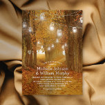 Rustikaler Herbst verlässt Mason Jar Lights Hochze Einladung<br><div class="desc">Herbstwaldheirat Einladungen mit einem rustikalen Herbstwald mit roten, orangefarbenen und gelben Blätter, einem geschnitzten Herz mit Ihren Initialen, Streichholz-Tinkle-Glaskeramik und einer modernen Hochzeitstext-Vorlage. Für weitere Anpassungen klicken Sie bitte auf die Schaltfläche "Personalisieren", um diese Vorlage zu ändern. Alle Textstile, Farben und Größen können nach Ihren Wünschen angepasst werden. Weitere passende...</div>