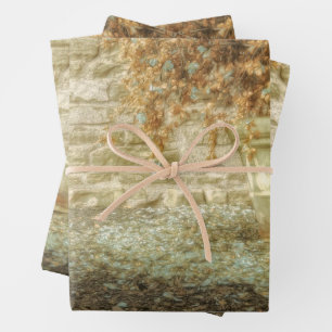 Rustikaler Herbstgarten Geschenkpapier Set