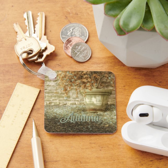 Rustikaler Herbstgarten Schlüsselanhänger (Schreibtisch)