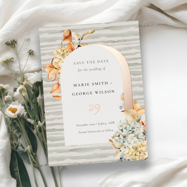 Rustikaler Herbstkürbis Arena Save the Date Folieneinladung (Von Creator hochgeladen)