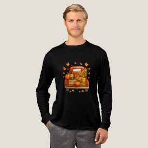 Rustikaler Herbstwagen mit Pumpkins, Äpfeln, Sonne Tri-Blend Shirt