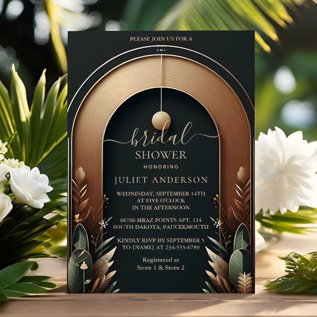 Rustikaler Holzbaum Brautparty Einladung (Von Creator hochgeladen)