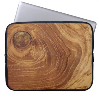 Rustikaler Holzbraun Teak Holz Holzkorn Textur Laptopschutzhülle