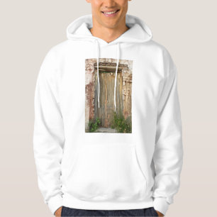 Rustikaler hölzerner Eingang in Mexiko Hoodie