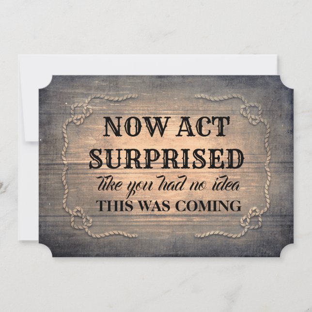 Rustikaler Holzfuß Bridesmaid / Trauzeugin Einladung (Vorderseite)