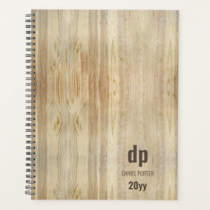 Rustikaler Holzkornplaner, Mit Monogramm Planer