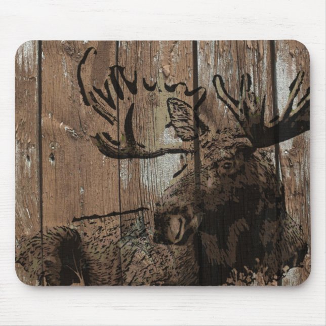 Rustikaler Holzmoor Mousepad (Vorne)