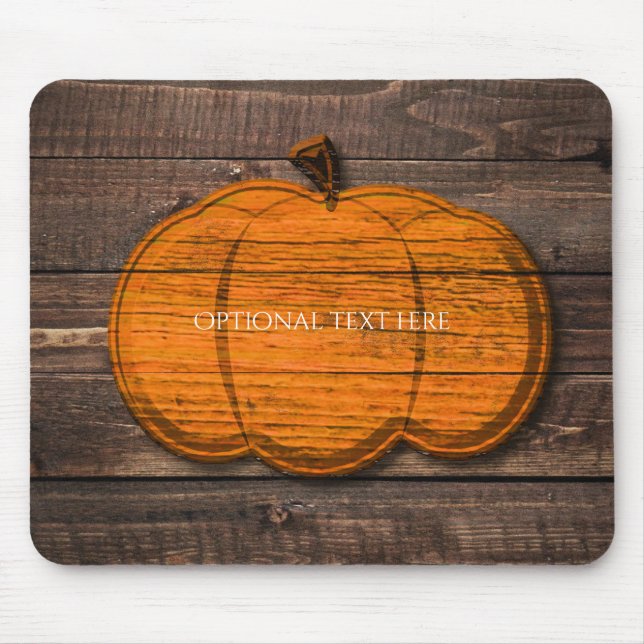 Rustikaler Holzpumpenland Halloween Herbst Herbst Mousepad (Vorne)