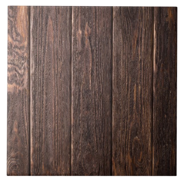 Rustikaler Holzschau| Keramik Fliese (Vorderseite)