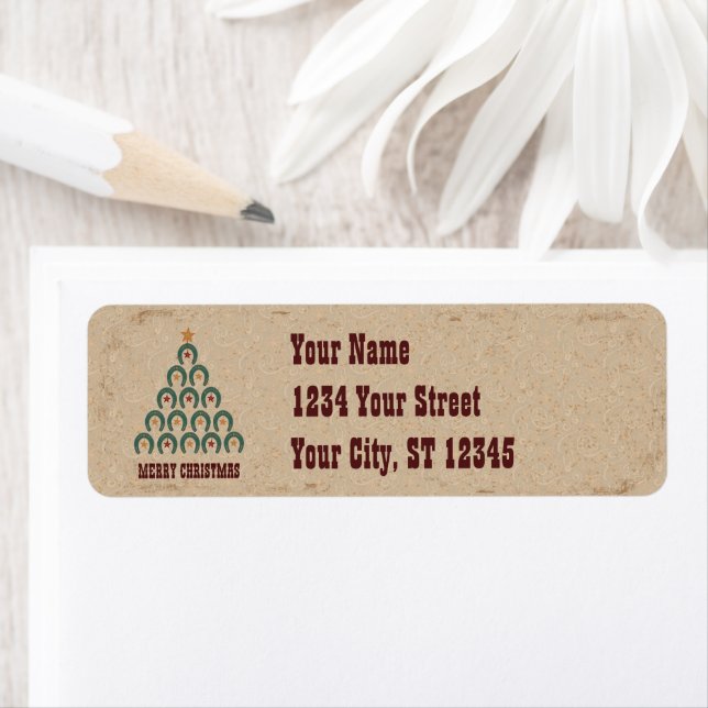 Rustikaler Horseshoe Weihnachtsbaum (Insitu)