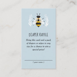 Rustikaler Junge Mama zu Baby Dusche Windeln Raffe Begleitkarte