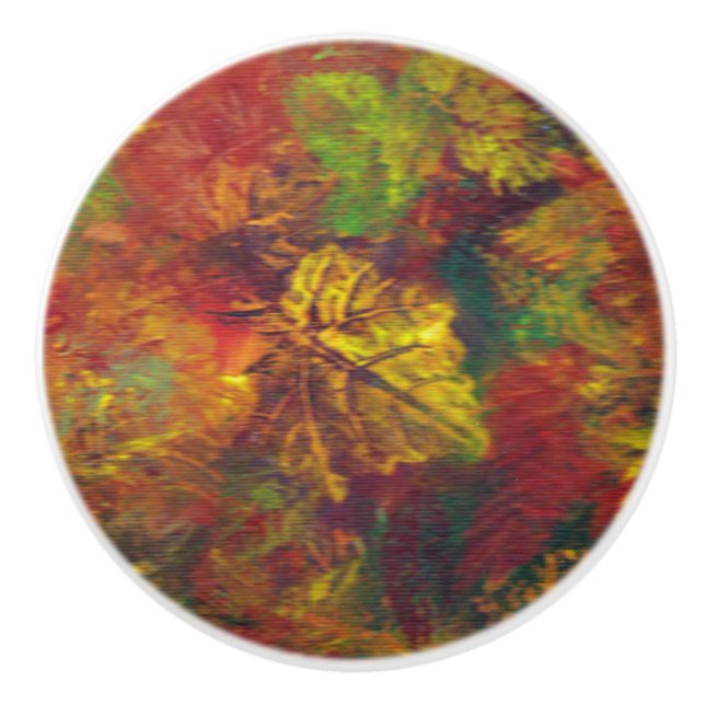 Rustikaler Kabinen-Fach-Zug Keramikknauf (Vorderseite)