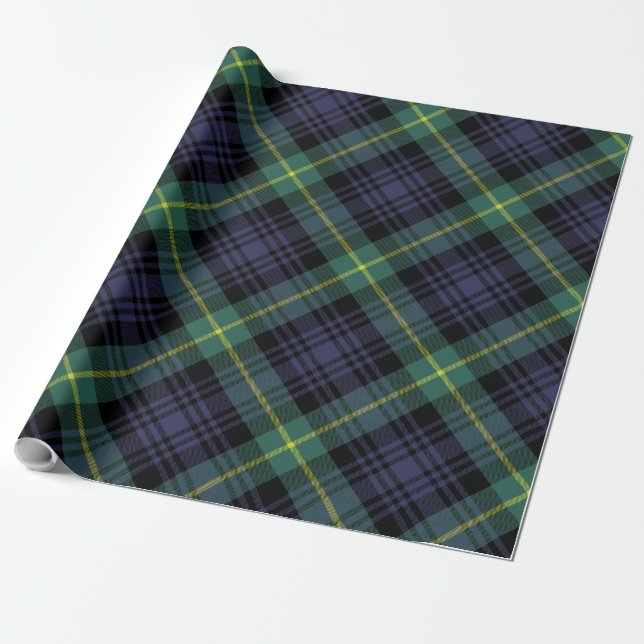 Rustikaler Karierter Tartan Geschenkpapier (Ungerollt)