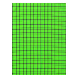 Rustikaler Karo und schwarze Linien | Green Tartan Tischdecke