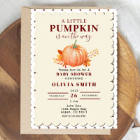 Rustikaler, kleiner Pumpkin Fall Baby Duschpunkt